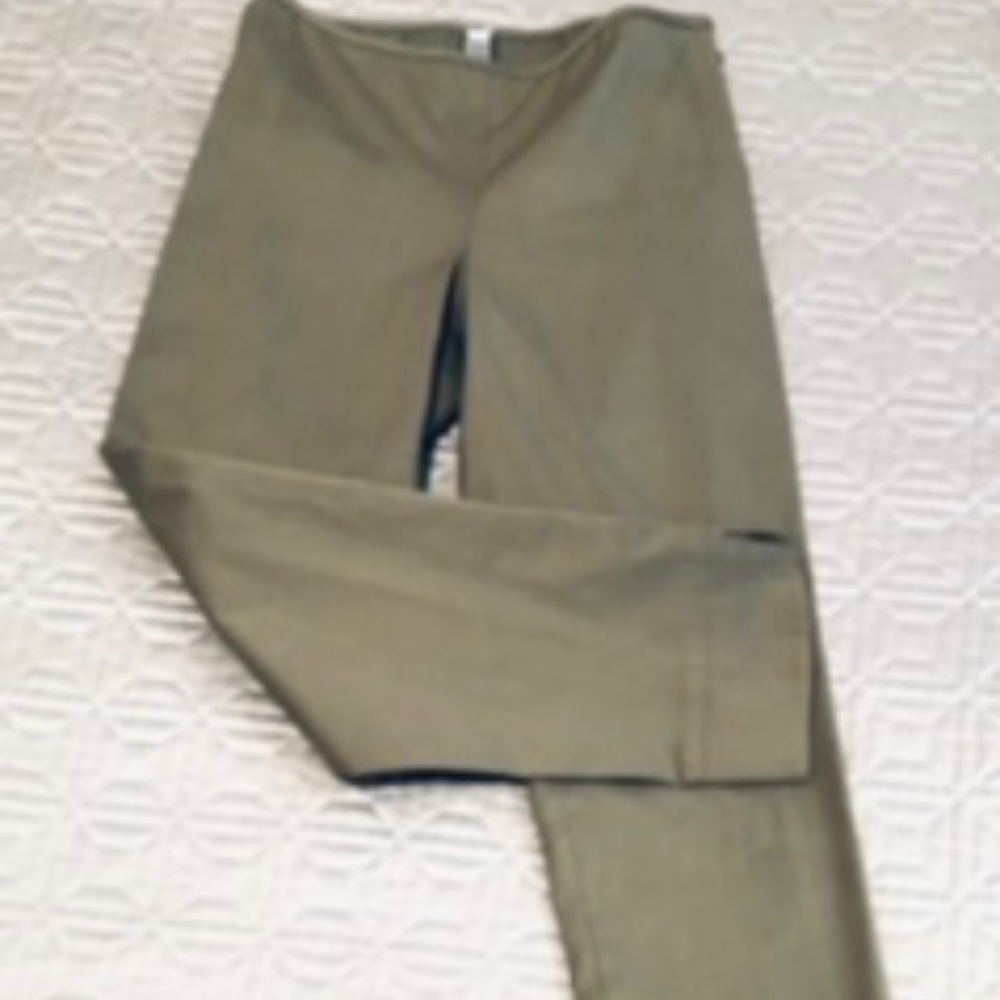 Capri Flat Front, Side Zip Stretch Cotton